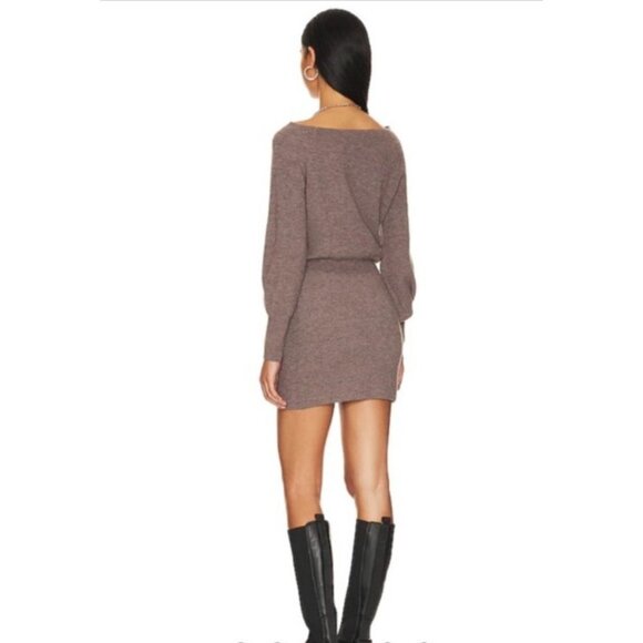 Reina Knit Dress in Dusty Mauve Stitches & Stripes Size XS - Picture 3 of 10